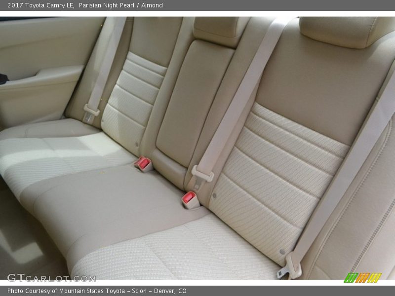 Rear Seat of 2017 Camry LE