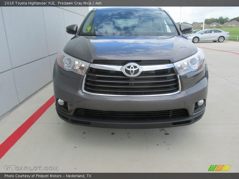 Predawn Gray Mica / Ash 2016 Toyota Highlander XLE