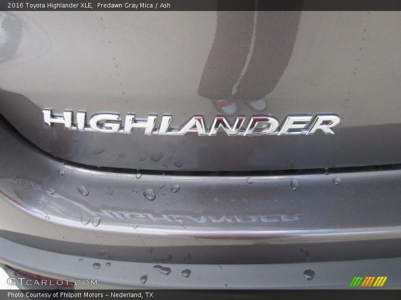 Predawn Gray Mica / Ash 2016 Toyota Highlander XLE
