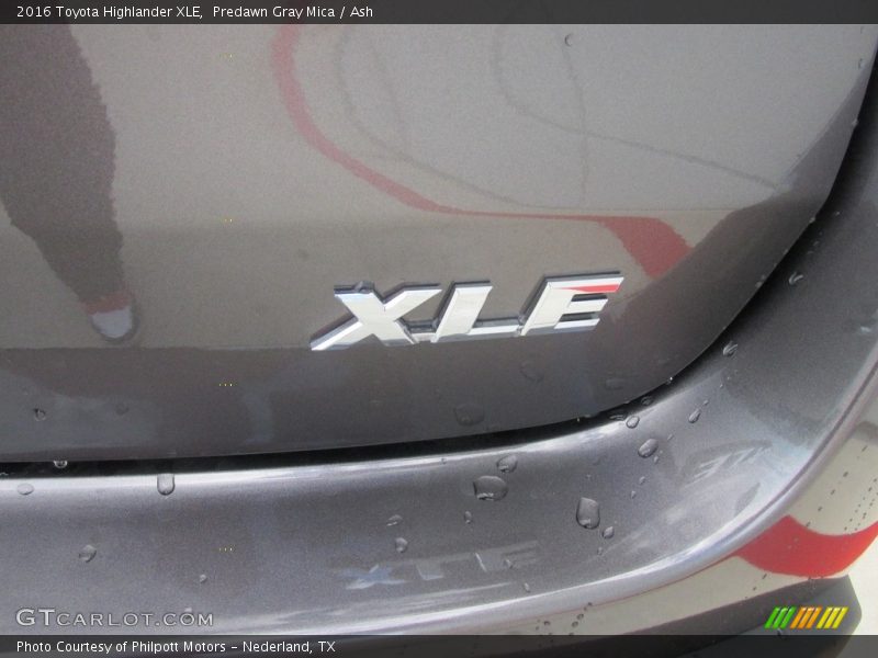 Predawn Gray Mica / Ash 2016 Toyota Highlander XLE