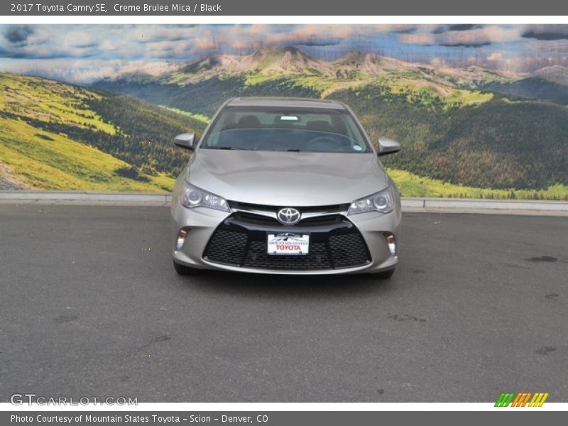 Creme Brulee Mica / Black 2017 Toyota Camry SE