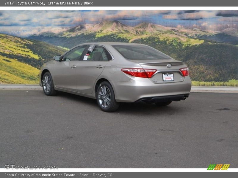 Creme Brulee Mica / Black 2017 Toyota Camry SE