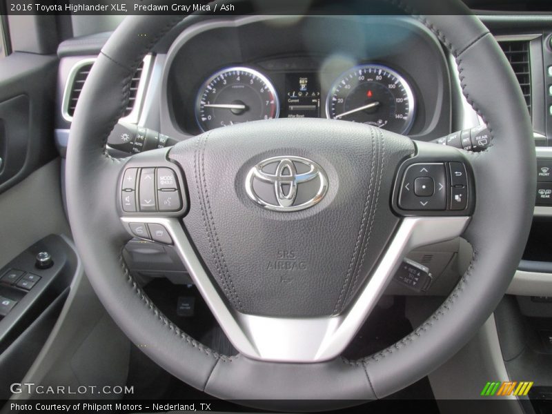 Predawn Gray Mica / Ash 2016 Toyota Highlander XLE
