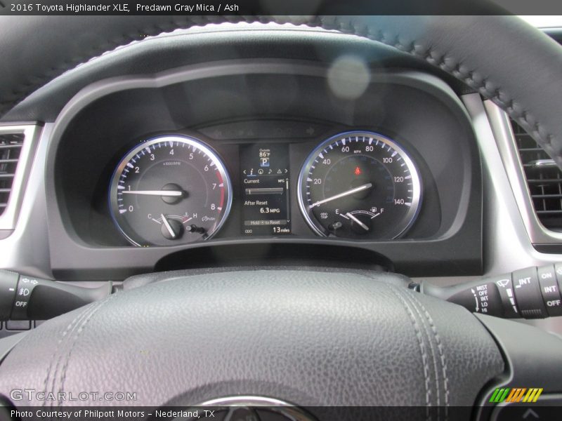 Predawn Gray Mica / Ash 2016 Toyota Highlander XLE