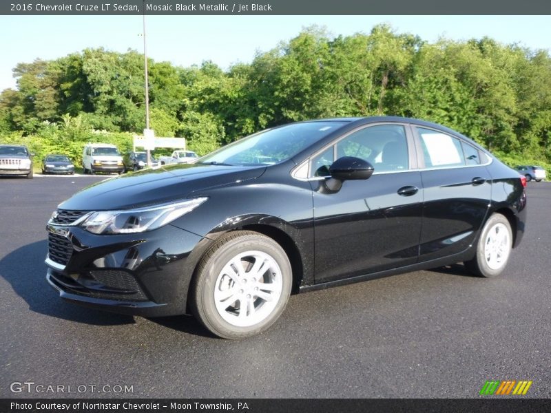 Mosaic Black Metallic / Jet Black 2016 Chevrolet Cruze LT Sedan