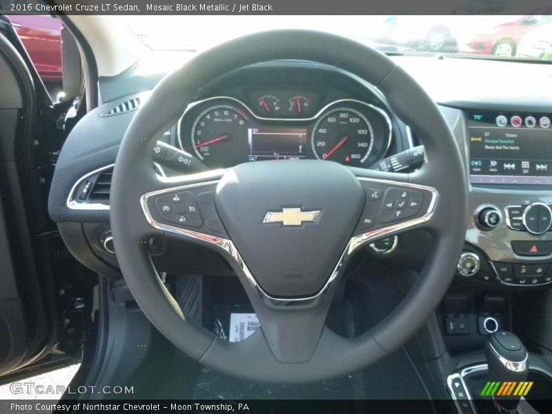 Mosaic Black Metallic / Jet Black 2016 Chevrolet Cruze LT Sedan
