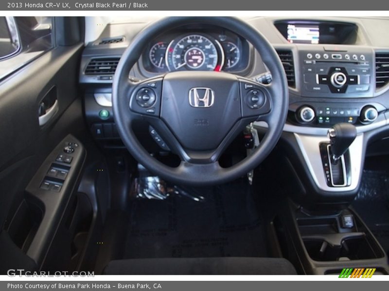Crystal Black Pearl / Black 2013 Honda CR-V LX