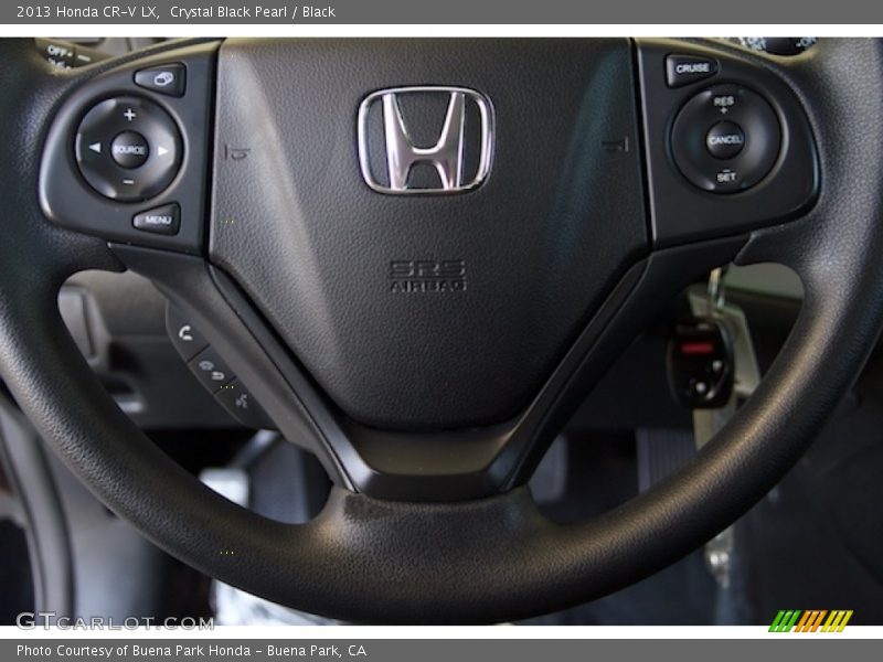 Crystal Black Pearl / Black 2013 Honda CR-V LX