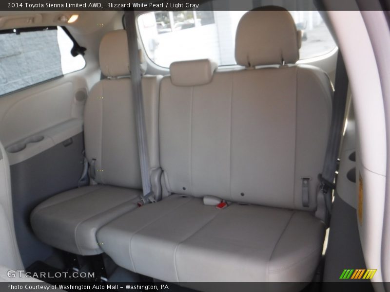 Blizzard White Pearl / Light Gray 2014 Toyota Sienna Limited AWD