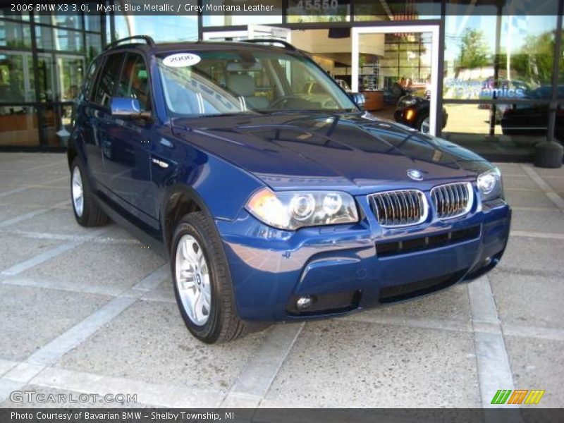 Mystic Blue Metallic / Grey Montana Leather 2006 BMW X3 3.0i