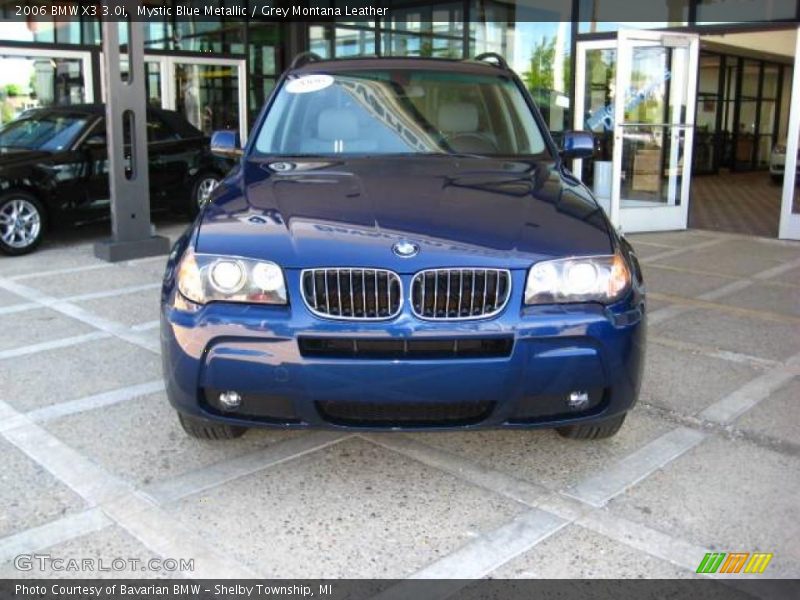 Mystic Blue Metallic / Grey Montana Leather 2006 BMW X3 3.0i