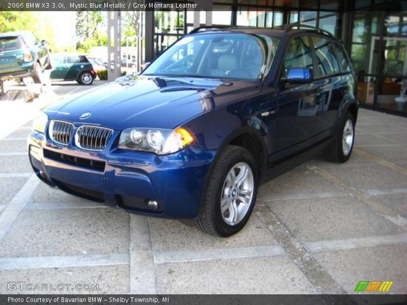 Mystic Blue Metallic / Grey Montana Leather 2006 BMW X3 3.0i