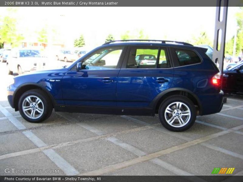Mystic Blue Metallic / Grey Montana Leather 2006 BMW X3 3.0i