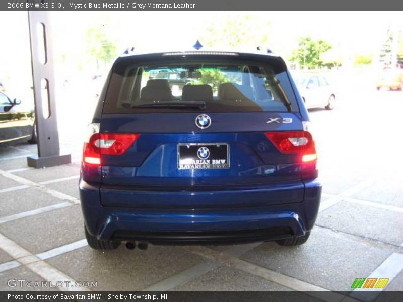 Mystic Blue Metallic / Grey Montana Leather 2006 BMW X3 3.0i