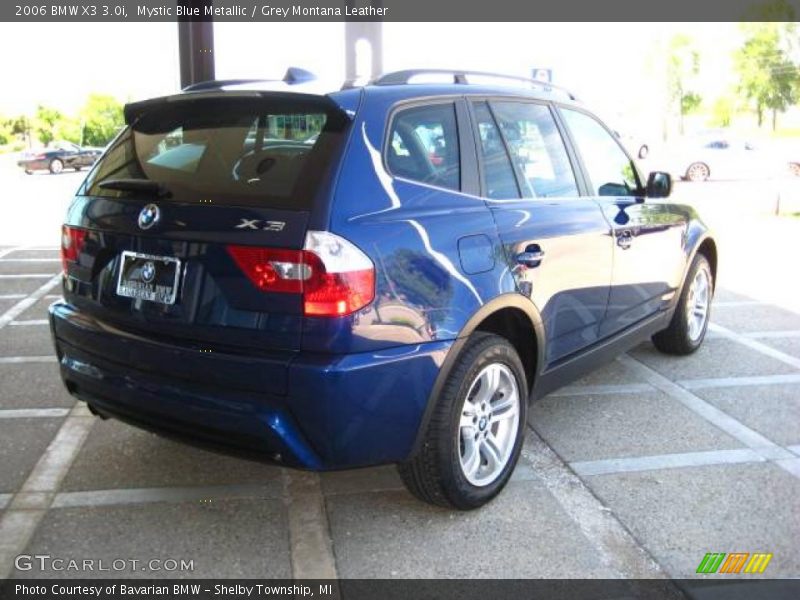 Mystic Blue Metallic / Grey Montana Leather 2006 BMW X3 3.0i