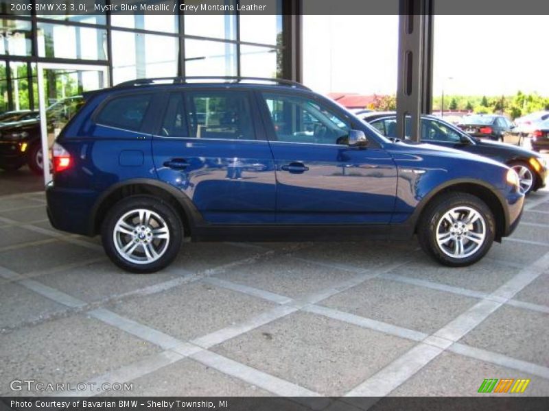 Mystic Blue Metallic / Grey Montana Leather 2006 BMW X3 3.0i