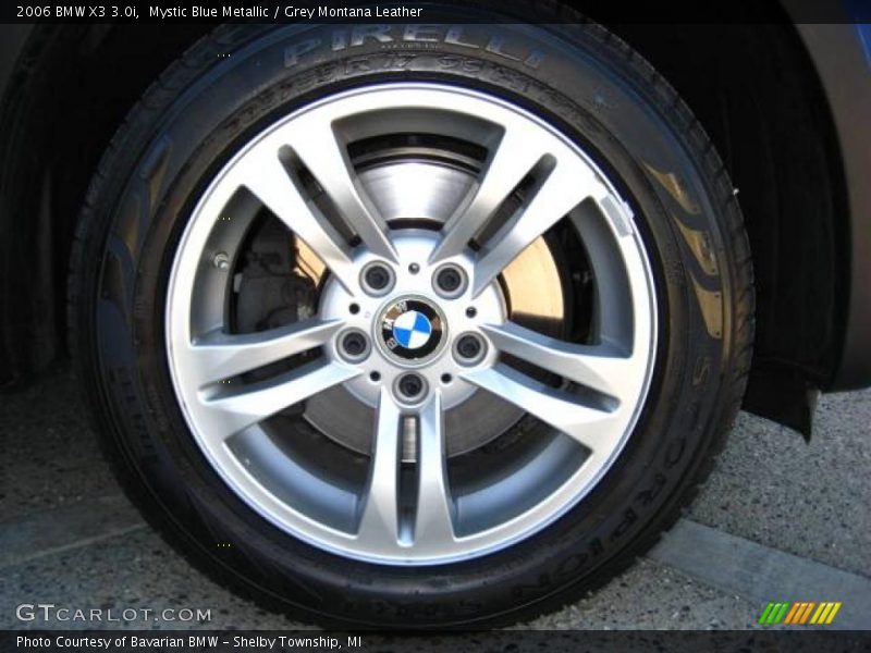 Mystic Blue Metallic / Grey Montana Leather 2006 BMW X3 3.0i