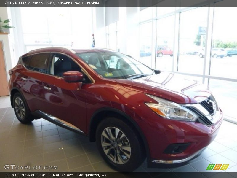 Cayenne Red / Graphite 2016 Nissan Murano SL AWD