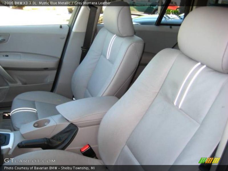 Mystic Blue Metallic / Grey Montana Leather 2006 BMW X3 3.0i