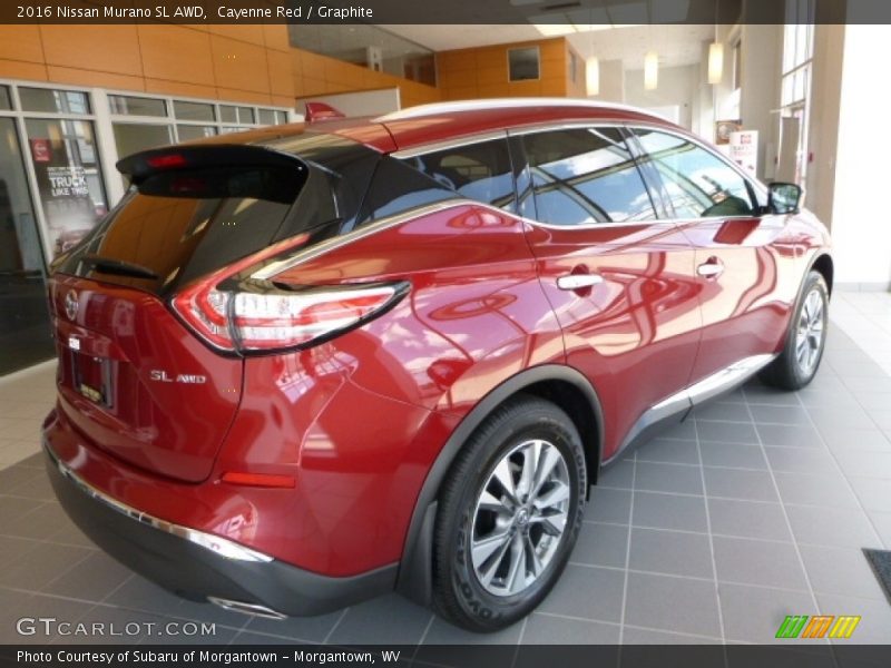 Cayenne Red / Graphite 2016 Nissan Murano SL AWD