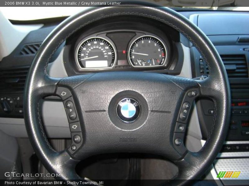 Mystic Blue Metallic / Grey Montana Leather 2006 BMW X3 3.0i