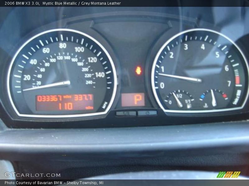 Mystic Blue Metallic / Grey Montana Leather 2006 BMW X3 3.0i