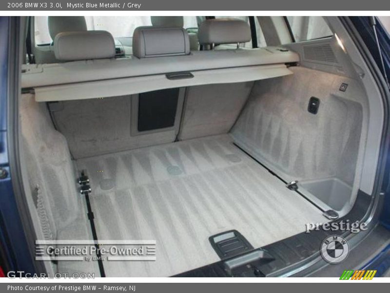 Mystic Blue Metallic / Grey 2006 BMW X3 3.0i