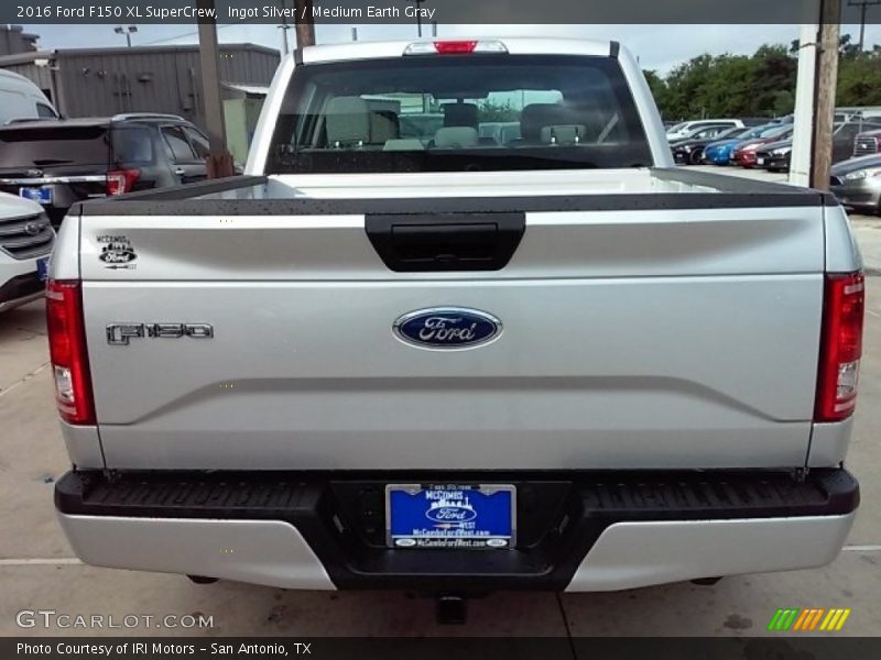 Ingot Silver / Medium Earth Gray 2016 Ford F150 XL SuperCrew