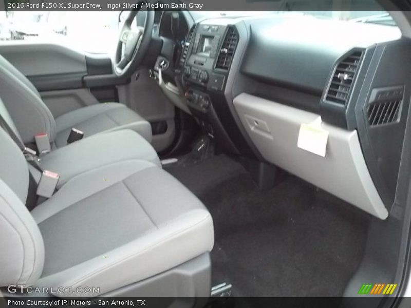 Ingot Silver / Medium Earth Gray 2016 Ford F150 XL SuperCrew