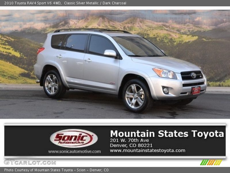 Classic Silver Metallic / Dark Charcoal 2010 Toyota RAV4 Sport V6 4WD
