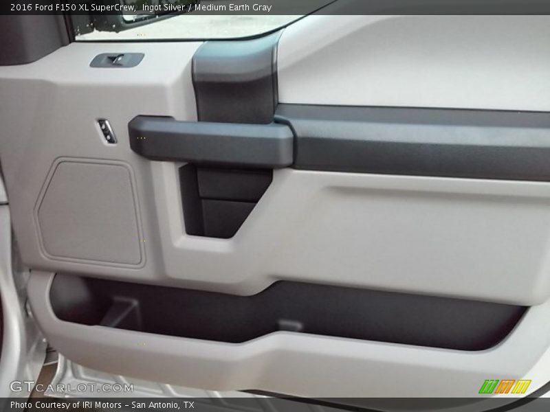 Ingot Silver / Medium Earth Gray 2016 Ford F150 XL SuperCrew