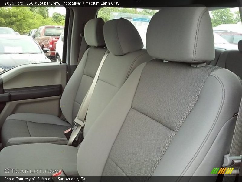 Ingot Silver / Medium Earth Gray 2016 Ford F150 XL SuperCrew