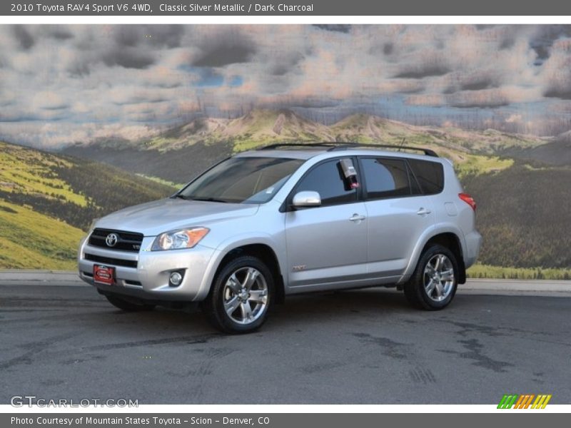 Classic Silver Metallic / Dark Charcoal 2010 Toyota RAV4 Sport V6 4WD