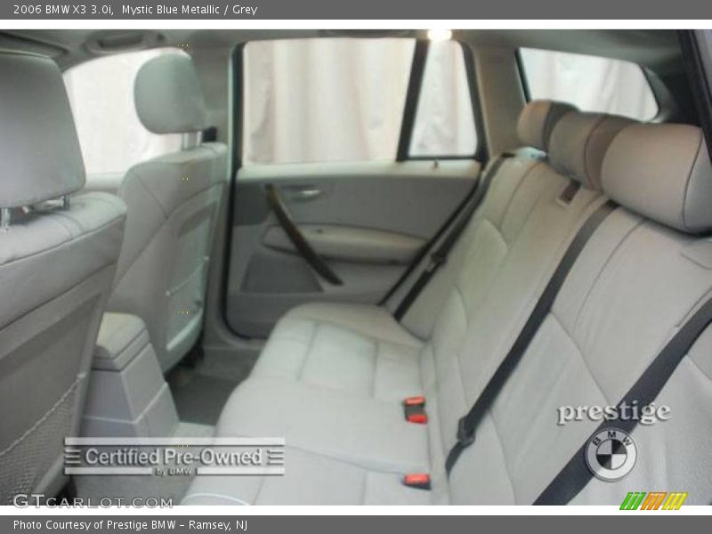 Mystic Blue Metallic / Grey 2006 BMW X3 3.0i