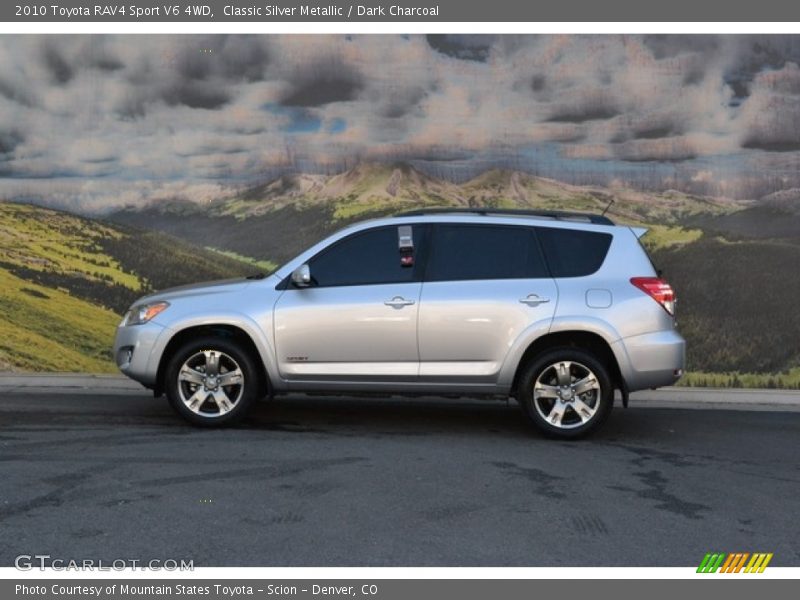 Classic Silver Metallic / Dark Charcoal 2010 Toyota RAV4 Sport V6 4WD