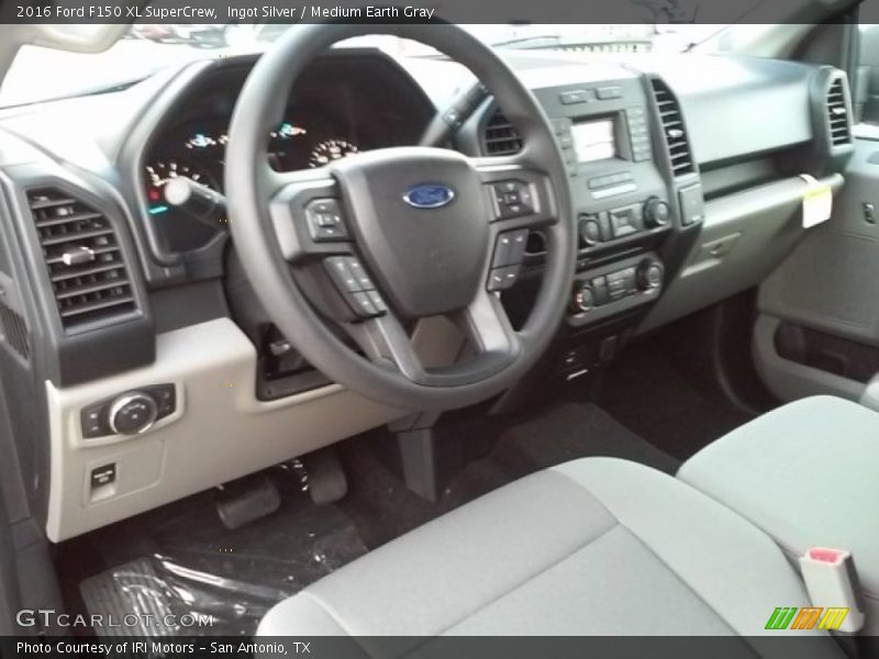 Ingot Silver / Medium Earth Gray 2016 Ford F150 XL SuperCrew