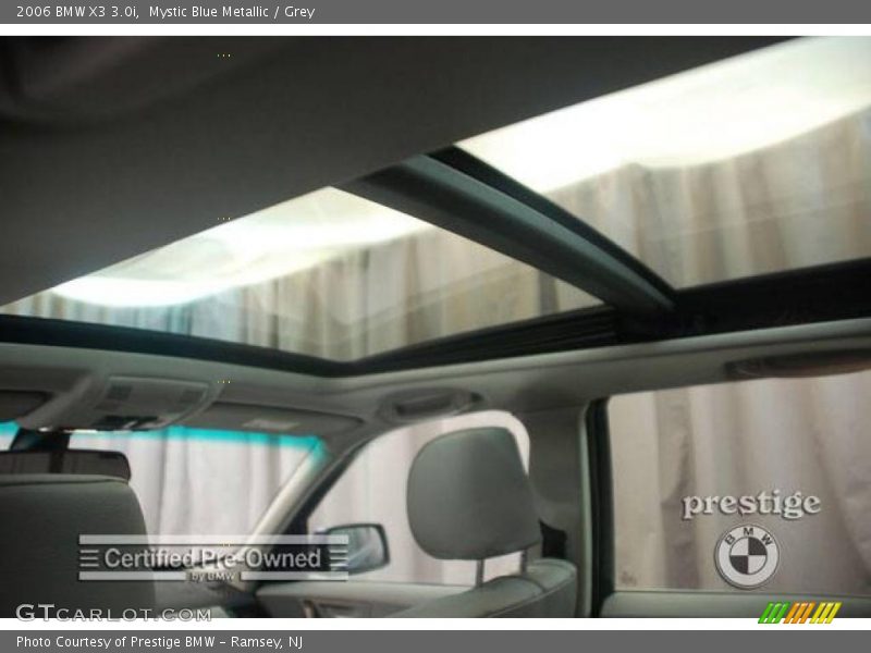 Mystic Blue Metallic / Grey 2006 BMW X3 3.0i