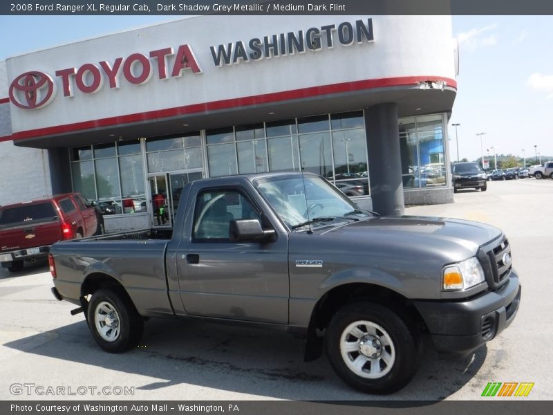Dark Shadow Grey Metallic / Medium Dark Flint 2008 Ford Ranger XL Regular Cab