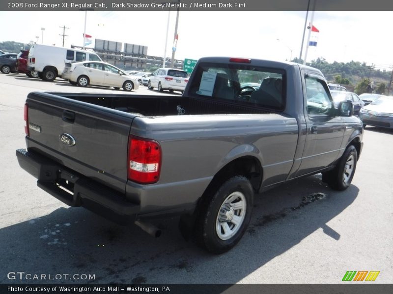 Dark Shadow Grey Metallic / Medium Dark Flint 2008 Ford Ranger XL Regular Cab