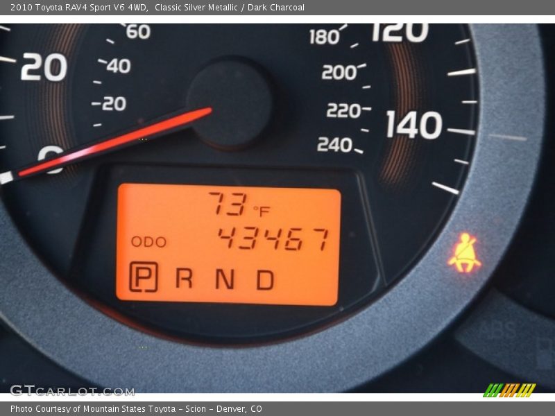 Classic Silver Metallic / Dark Charcoal 2010 Toyota RAV4 Sport V6 4WD