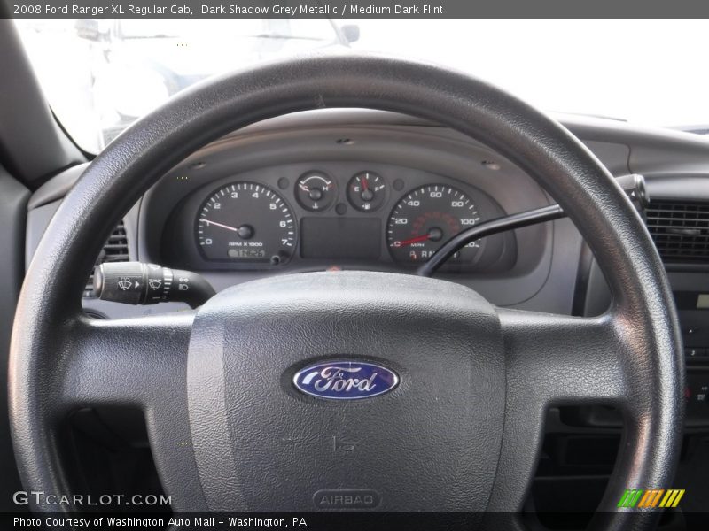 Dark Shadow Grey Metallic / Medium Dark Flint 2008 Ford Ranger XL Regular Cab