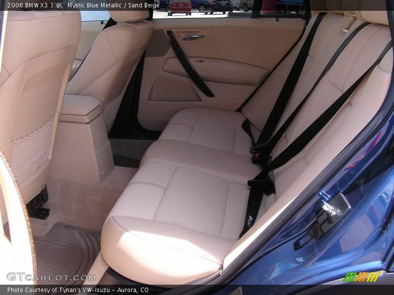 Mystic Blue Metallic / Sand Beige 2006 BMW X3 3.0i