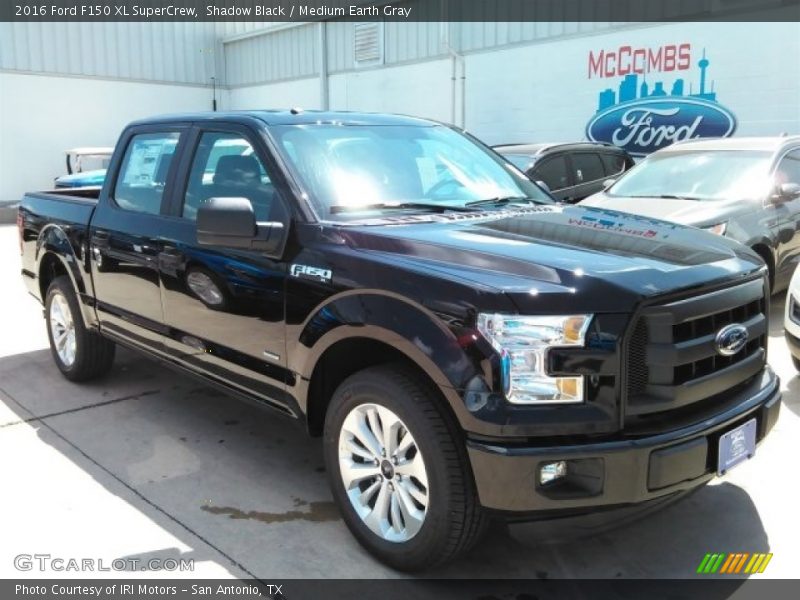 Shadow Black / Medium Earth Gray 2016 Ford F150 XL SuperCrew