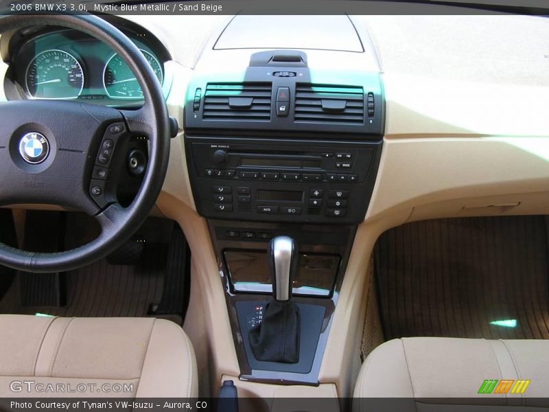 Mystic Blue Metallic / Sand Beige 2006 BMW X3 3.0i