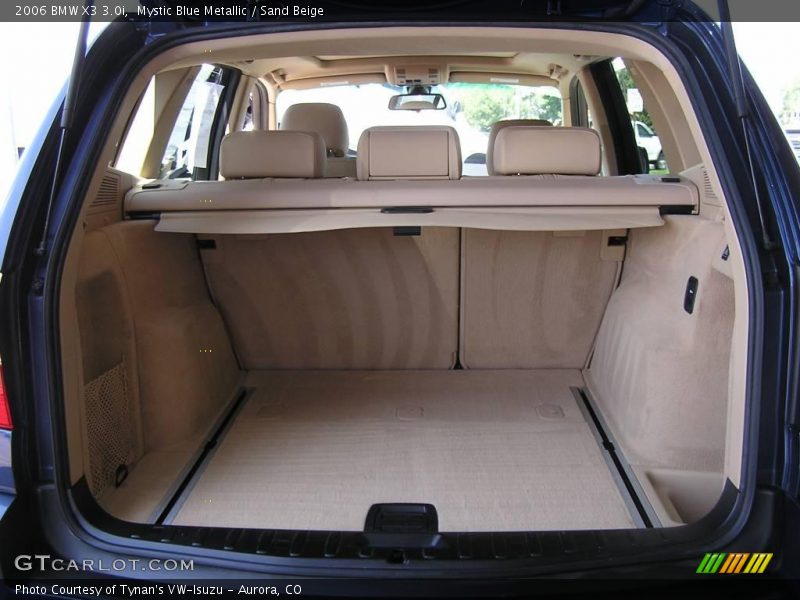 Mystic Blue Metallic / Sand Beige 2006 BMW X3 3.0i