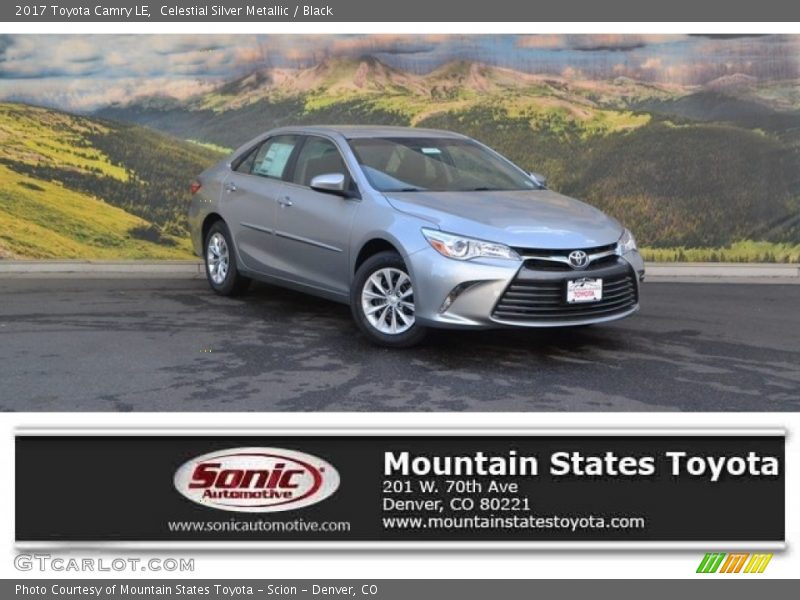 Celestial Silver Metallic / Black 2017 Toyota Camry LE