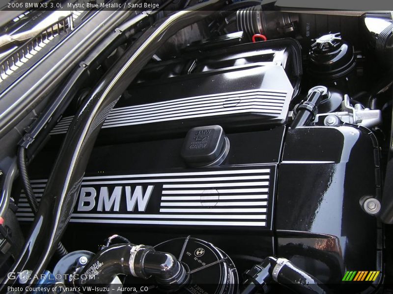 Mystic Blue Metallic / Sand Beige 2006 BMW X3 3.0i