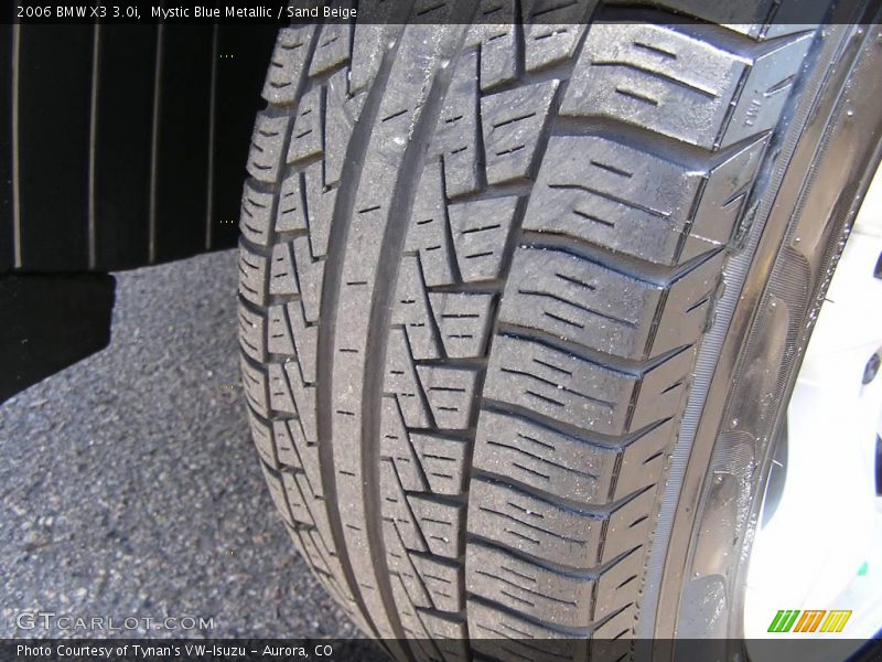 Mystic Blue Metallic / Sand Beige 2006 BMW X3 3.0i