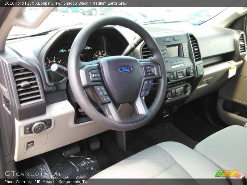 Shadow Black / Medium Earth Gray 2016 Ford F150 XL SuperCrew