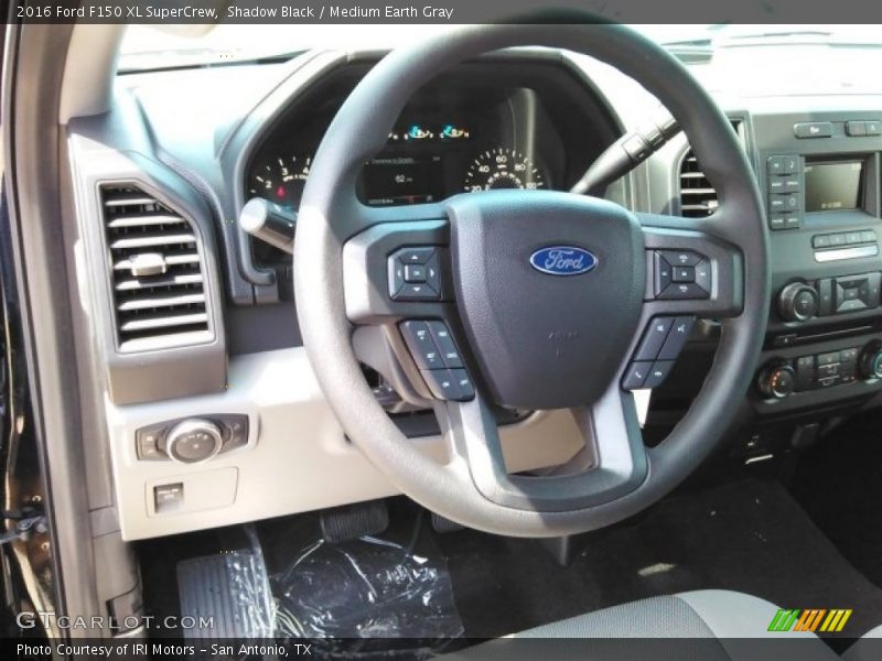 Shadow Black / Medium Earth Gray 2016 Ford F150 XL SuperCrew